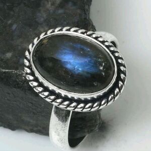 Labradorite Gemstone 925 Sterling Silver Handmade Ring